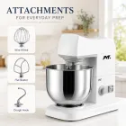 خلاط خفق كريم طازج بحامل تجاري مع ملحقات 4 قطع - ماكينة التحبيب - foodmachtech