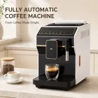 Máquina automática do café expresso, leite Frother, preto - Máquina de Café - foodmachtech