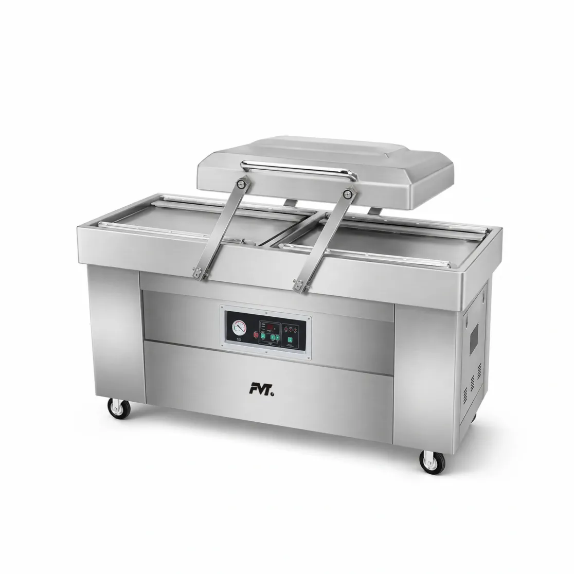 Commercial Double Chamber Vacuum Packing Machine, Industrial Food Vacuum Sealing Equipment - Packaging Machine - foodmachtech