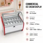 Air‑Cooled Ice Cream Display - Display Case - foodmachtech