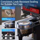 Fully Automatic Cup Sealing Machine, 500W Commercial Bubble Tea Sealer for 90‑95mm Plastic & Paper Cups - Sealing Machine - foodmachtech