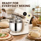 Stand Mixer Dough Kneader, 1.5kW Electric Chef Mixer with 304 Stainless Steel Bowl - Pulping Machine - foodmachtech
