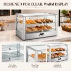 Countertop Heated Food Display Cabinet Commercial Pastry Warmer Showcase - Display Case - foodmachtech