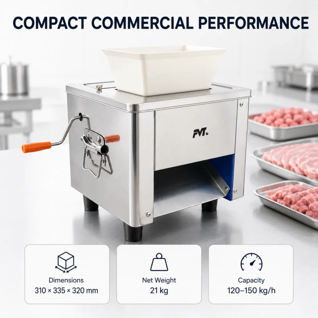 Tagliacarne manuale multifunzione - Affettatrice - foodmachtech