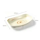 ‌Élégante assiette de service en forme de bateau - Vaisselle - foodmachtech