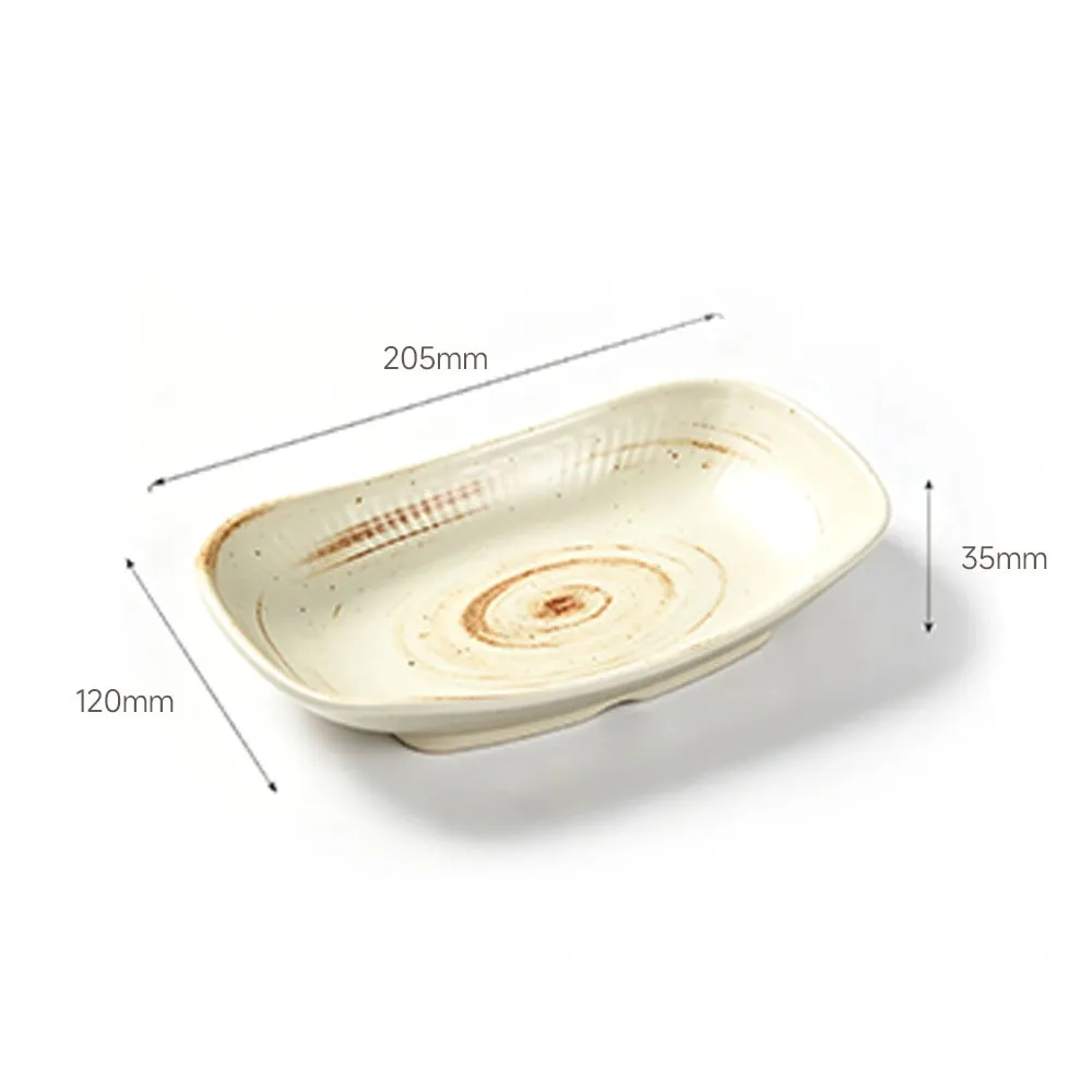 ‌Élégante assiette de service en forme de bateau - Vaisselle - foodmachtech