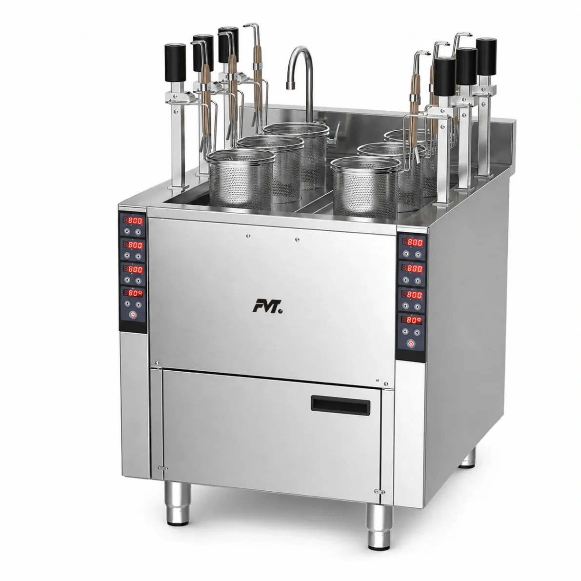 6-Kopf-Automatischer Nudel kocher - Koch kessel - Food Mach Tech