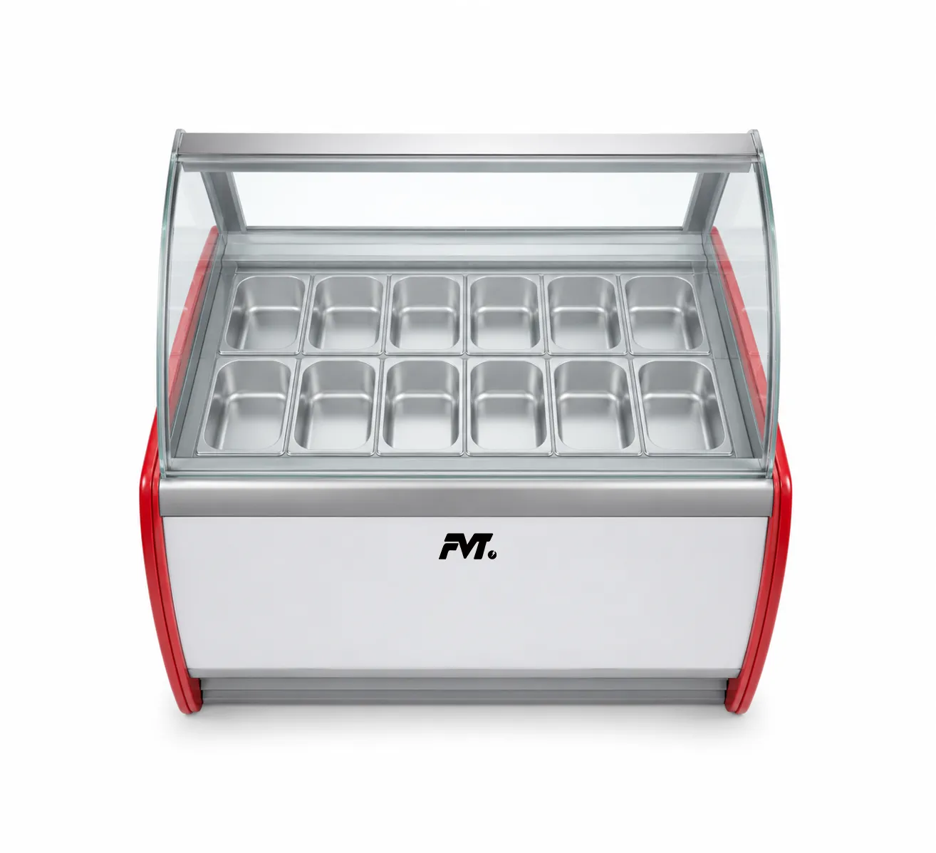 Luftgekühlte Eiscreme-Anzeige - Vitrine - Food Mach Tech
