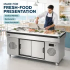 عرض الثلج التجاري للأطعمة الطازجة - تخزين بارد للفواكه والخضروات - foodmachtech