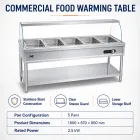Edelstahl Buffet Lebensmittel wärmende Tabelle -  - Food Mach Tech