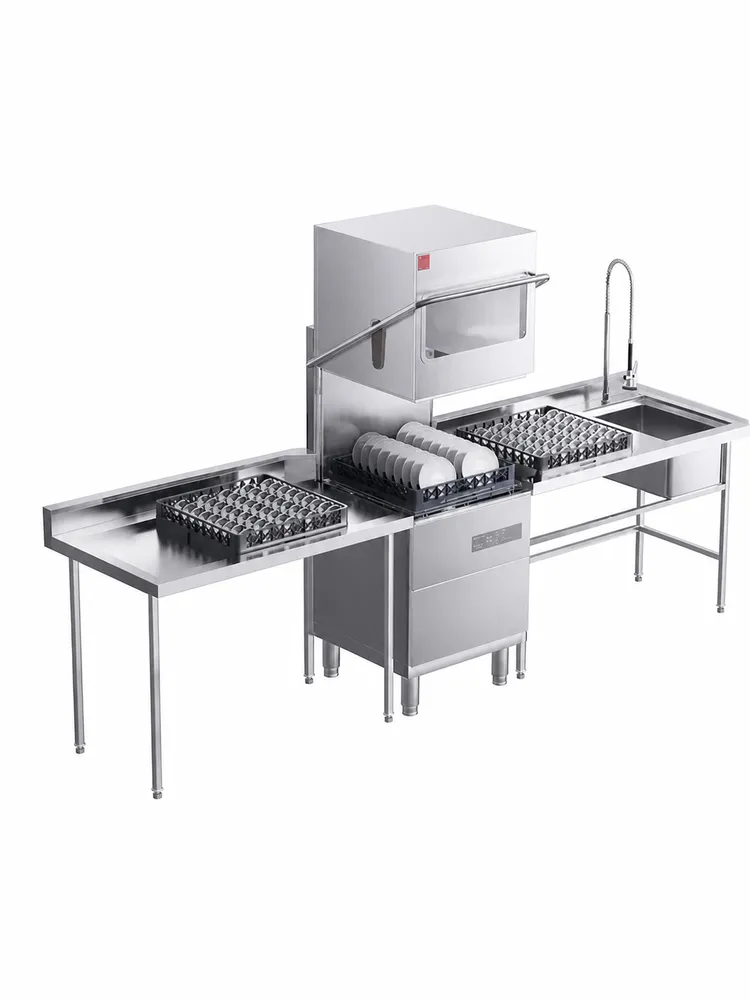 Lava-louça comercial Dual‑Pump Hood‑Type Undercounter - Máquina de lavar louça - foodmachtech