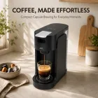 Kompakte Kapsel-Kaffee maschine, 1450W Single Serve Espresso maschine mit 3-Knopf-Steuerung -  - Food Mach Tech