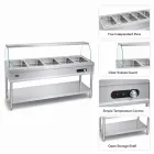 Edelstahl Buffet Lebensmittel wärmende Tabelle -  - Food Mach Tech