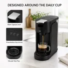 Kompakte Kapsel-Kaffee maschine, 1450W Single Serve Espresso maschine mit 3-Knopf-Steuerung -  - Food Mach Tech
