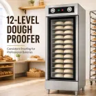 12 레벨 상업용 반죽 프로퍼, 스테인레스 스틸 반죽 발효 캐비닛, 베이커리 호텔 주방용 2.6kW -  - Food Mach Tech