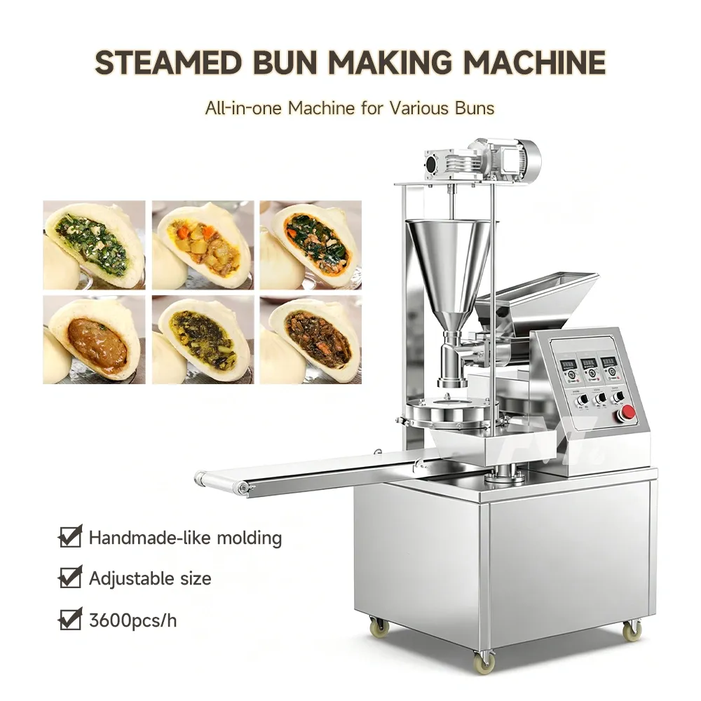 Kommerzielle automatische gedämpfte Brötchen herstellungs maschine -  - Food Mach Tech
