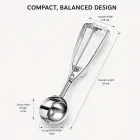 방아쇠 손잡이를 가진 스테인리스 아이스크림 특종 -  - Food Mach Tech