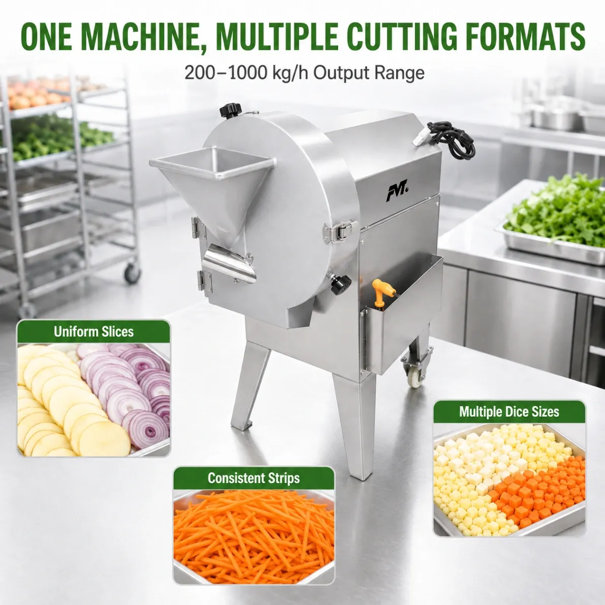 Multifunktion ale Gemüses ch neider, skalieren bereite Scheiben, Streifen & Würfel - Gemüses ch neider - Food Mach Tech