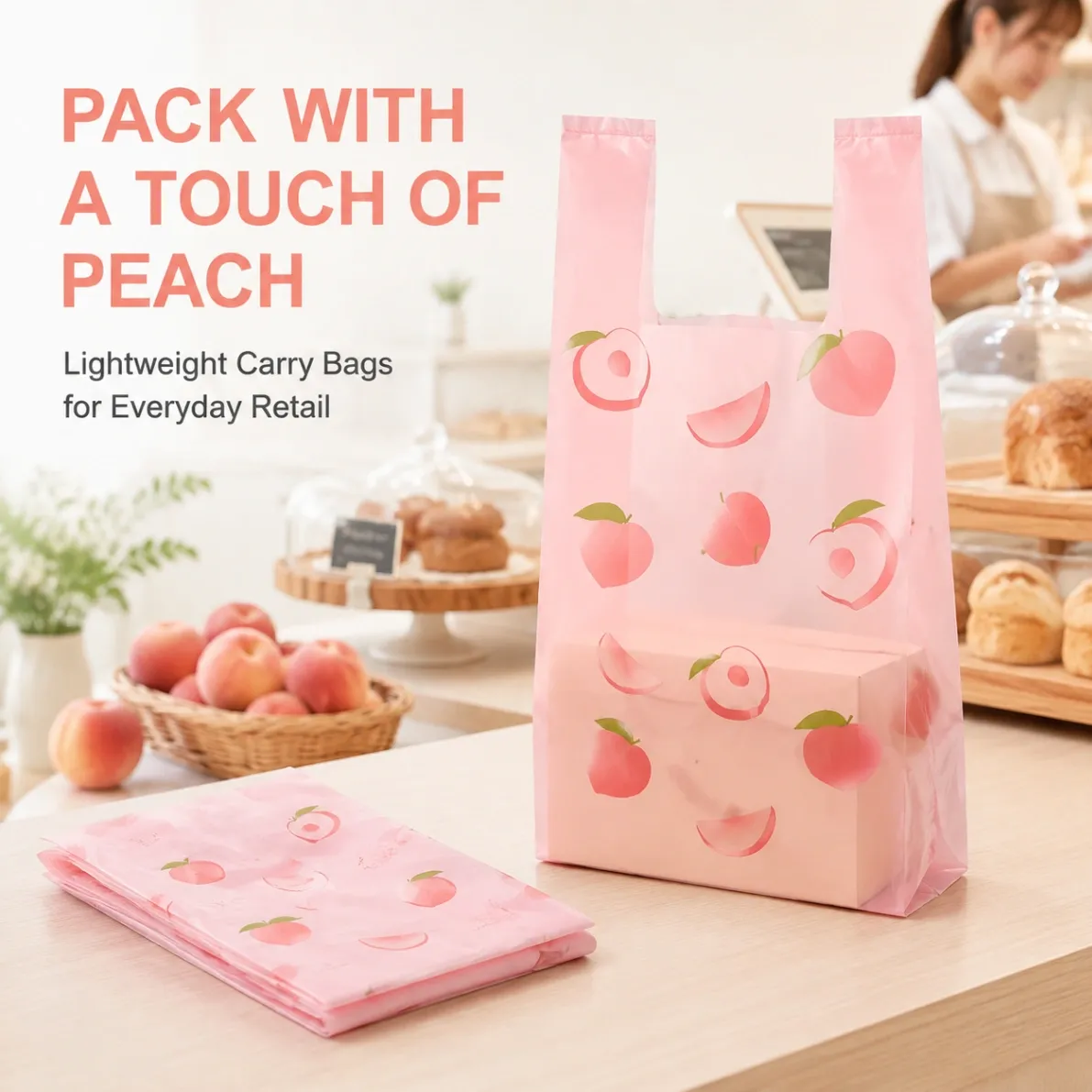 내구성 일회용 휴대 가방-식료품, 소매 및 테이크 아웃 (2000 PCS) 에 적합합니다. - 소모품 - Food Mach Tech