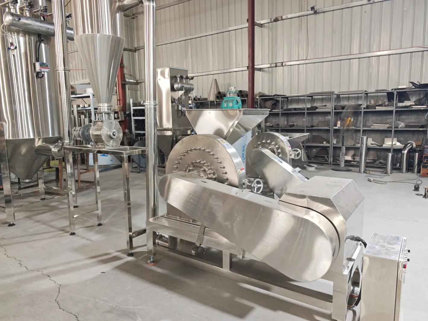Automatic Yam Flour Making Machine Herbal Grinding Machine Powder Making Equipment - Food Crushers - foodmachtech