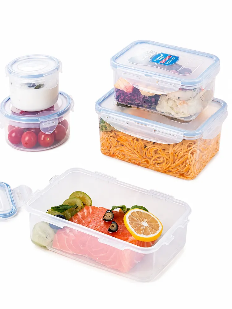 2600ml contenitore rettangolare per alimenti con coperchio chiudibile a chiave, cassaforte a microonde, ideale per pane, frutta e pranzo - Stoviglie - Food Mach Tech
