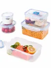 2600ml contenitore rettangolare per alimenti con coperchio chiudibile a chiave, cassaforte a microonde, ideale per pane, frutta e pranzo - Stoviglie - Food Mach Tech