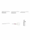 Küchenmesser Set 6 pcs, Messer Set mit Schere - Besteck - Food Mach Tech