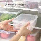 2600ml contenitore rettangolare per alimenti con coperchio chiudibile a chiave, cassaforte a microonde, ideale per pane, frutta e pranzo - Stoviglie - Food Mach Tech