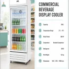 Kommerzielle eintürige Getränke anzeige Kühler-klares Glas, zuverlässige Kühlung - Vitrine - Food Mach Tech