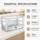 Tischplatte beheizte Lebensmittel vitrine Kommerzielles Gebäck Warmer Showcase - Vitrine - Food Mach Tech