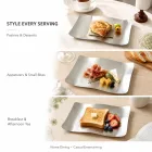 물결 모양의 가장자리 스테인레스 스틸 플레이트 -  - Food Mach Tech