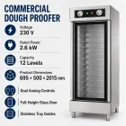 12 레벨 상업용 반죽 프로퍼, 스테인레스 스틸 반죽 발효 캐비닛, 베이커리 호텔 주방용 2.6kW -  - Food Mach Tech