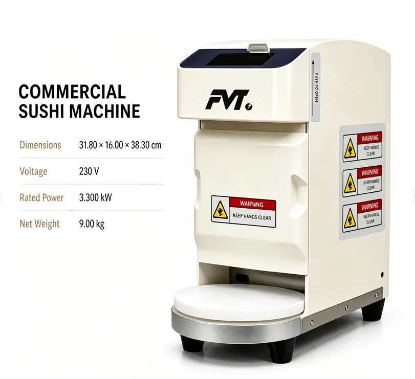 Automatischer Sushi-Reisball-Hersteller, kommerzielle Rice-Ball-Forming-Maschine mit Touchscreen -  - Food Mach Tech