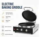 Kommerzielles elektrisches Backblech, doppelt seitiger Heiz pfannkuchen hersteller - Elektrisches Griddle - Food Mach Tech