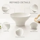 북유럽 스타일 뼈 중국 국수 그릇, 매운 냄비, 차가운 국수 및 얼음 젤리에 적합 -  - Food Mach Tech