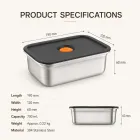 식품 등급 304 스테인레스 스틸 밀폐 식품 용기 -  - Food Mach Tech