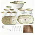 Keramik-Geschirr-Set im böhmischen Stil -  - Food Mach Tech