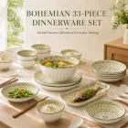 Keramik-Geschirr-Set im böhmischen Stil -  - Food Mach Tech