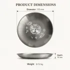 만화 라운드 스테인레스 스틸 디너 플레이트, 매일 식사, 과일 및 바베큐 굽기 용 트레이 제공 -  - Food Mach Tech