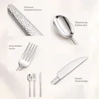 Verdickte 304 Edelstahl gehämmert Western Geschirr 3-teiliges Set -  - Food Mach Tech