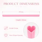 Cannucce di plastica a forma di cuore (200 PCS) -  - Food Mach Tech