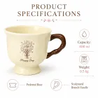 빈티지 꽃다발 스템 머그잔 -  - Food Mach Tech