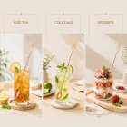 304 Edelstahl verdrehter langer Griff-Misch löffel mit Gabel-Ende für Cocktail, Kaffee, Milch-Tee-Getränk Rühren -  - Food Mach Tech