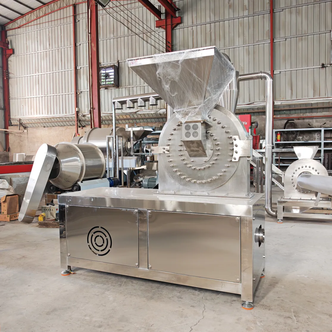 Complete Onion Garlic Ginger Chili Powder Production Line Cocoa Tea Moringa Leaf Chili Flour Grinding Machine Dry Fruit Grinder - Food Crushers - foodmachtech