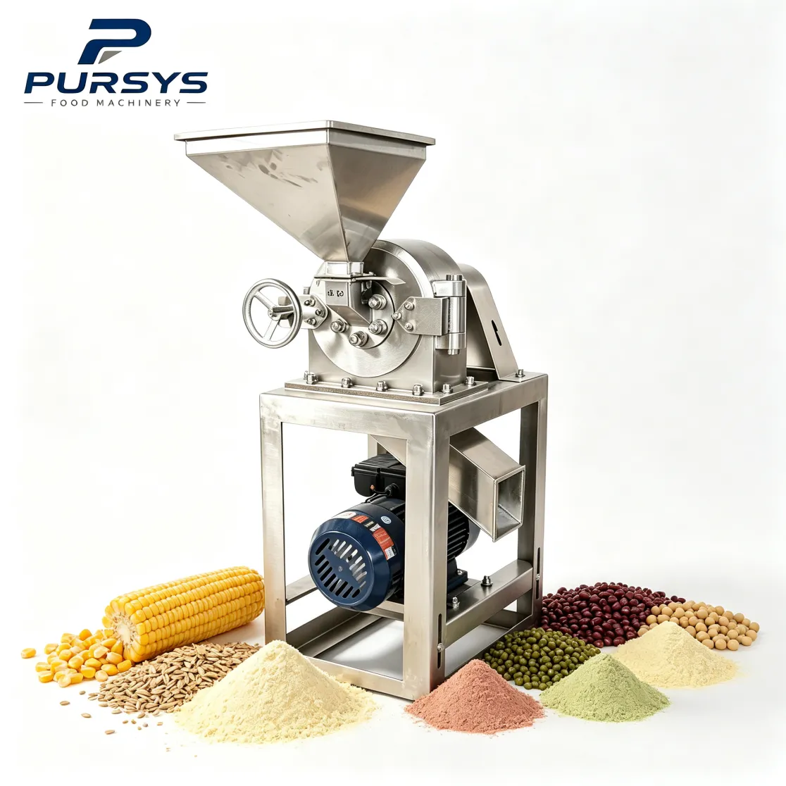 Small‑scale commercial disc‑type grinder for grains and beans with CE certification - Food Crushers - foodmachtech