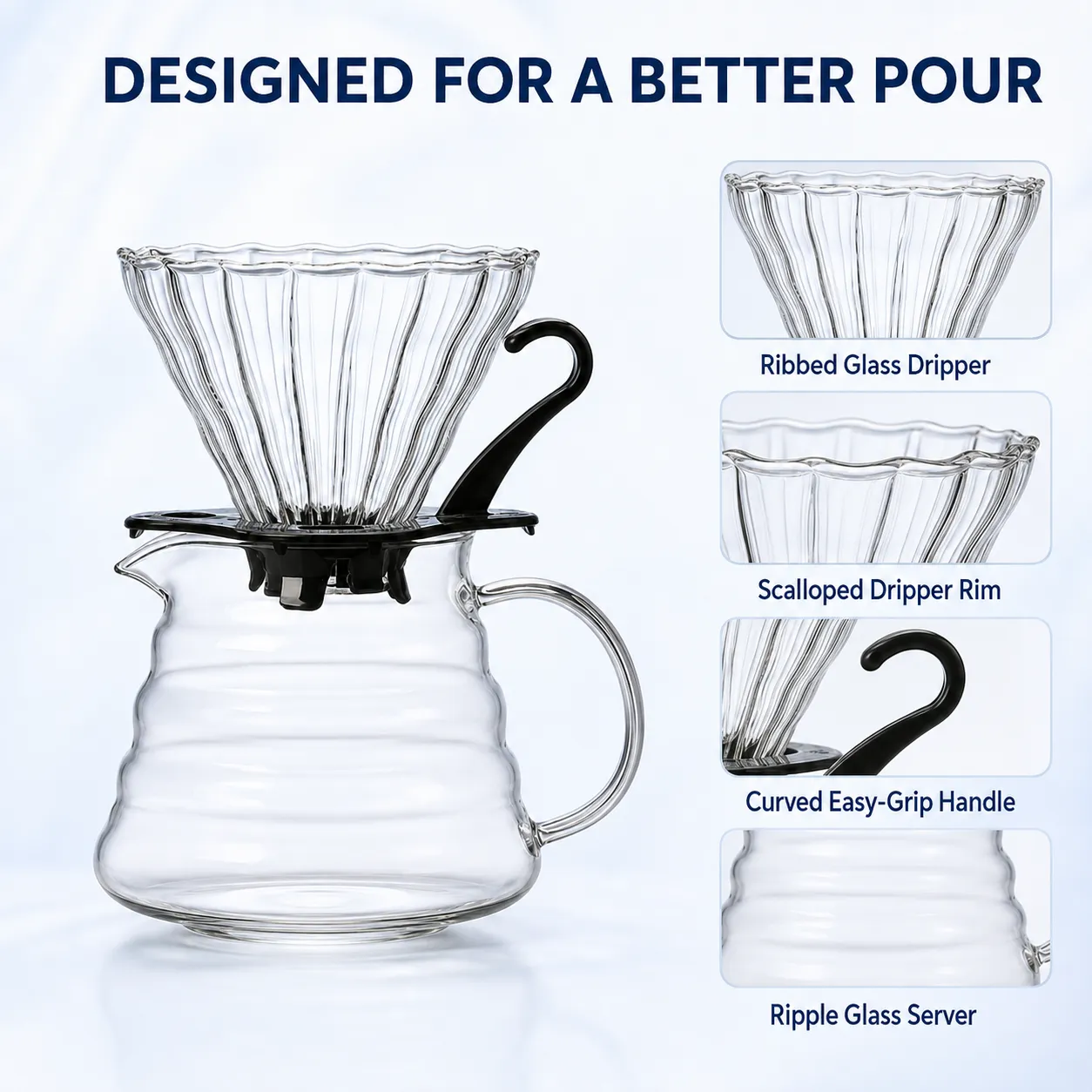 Pour-Over Coffee Dripper -  - Food Mach Tech