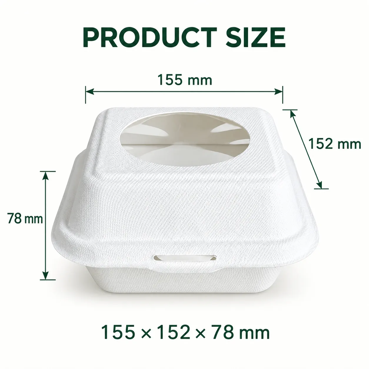 클리어보기 창 (10 PCS) 을 가진 clamshell 케이크 포장 상자 -  - Food Mach Tech