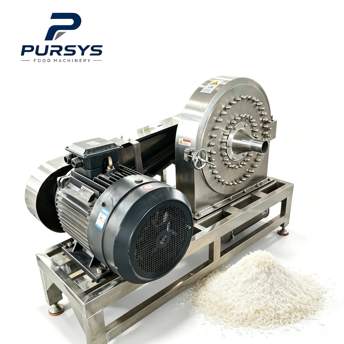 Rice Grinding Mill Food Factory Grinding Machine Food Grinder Grain Ginger Grinders Food Grade Red - Food Crushers - foodmachtech