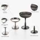 빈티지 스테인레스 스틸 디저트 컵 -  - Food Mach Tech