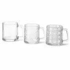 320ml Quadratischer Griff Kaffeetassen mit 3 Texturen (einfach/gehämmert/Diamant) -  - Food Mach Tech